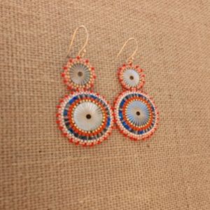 Women's earrings, colorful